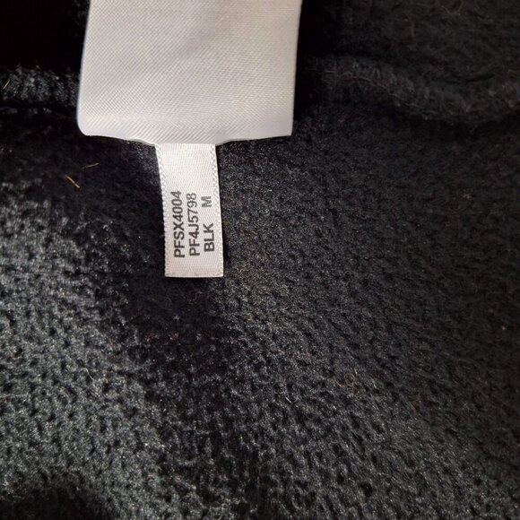 Calvin Klein Women's Black Fleece Jacket Medium Zip Up - Picture 6 of 6